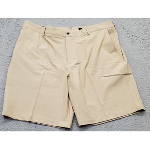 Dunning Golf Shorts Mens 40 Tan Woven Stretch Performance Comfort Fit Waistband